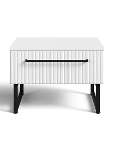 Тумба на металлокаркасе SKYLAND COFFEE CD 5036-1D, белый, матовая эмаль, 500х400х361 мм
